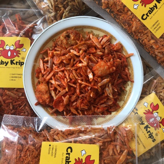 [BISA COD] CEMILAN KEKINIAN KAKI  BABY CRAB 50GR