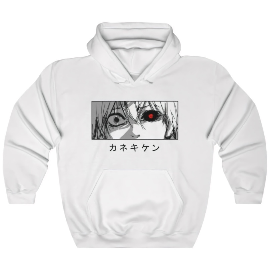 Hoodie Kaneki Ghoul Eyes Anime Manga Tokyo Ghoul Premium Unisex