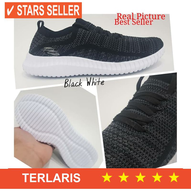 BUAT WANITA SEKOLAH WISUDA KULIAH MAHASISWI PUTIH POLOS PP/ SEPATU CEWEK SKECHERS GO WALK 4 -