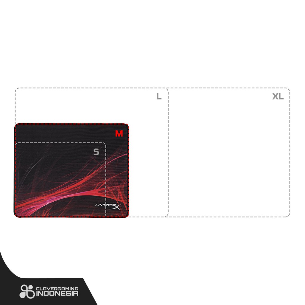 HyperX Fury S Speed Edition M Gaming Mousepad Medium (360 x 300 x 3mm)