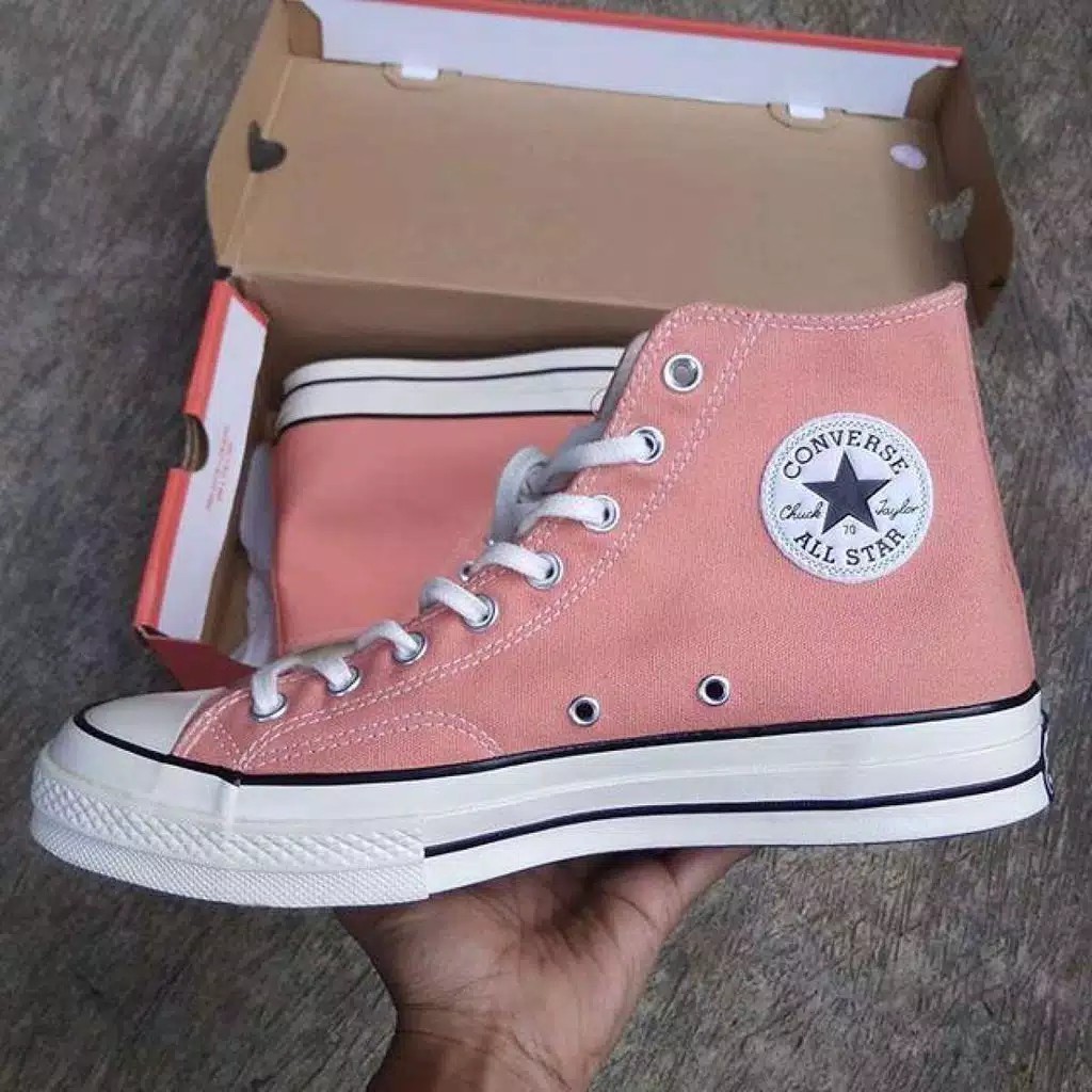 Sepatu Sneakers Converse All Star High Salem Pink Klasik Sepatu Kuliah Cewe