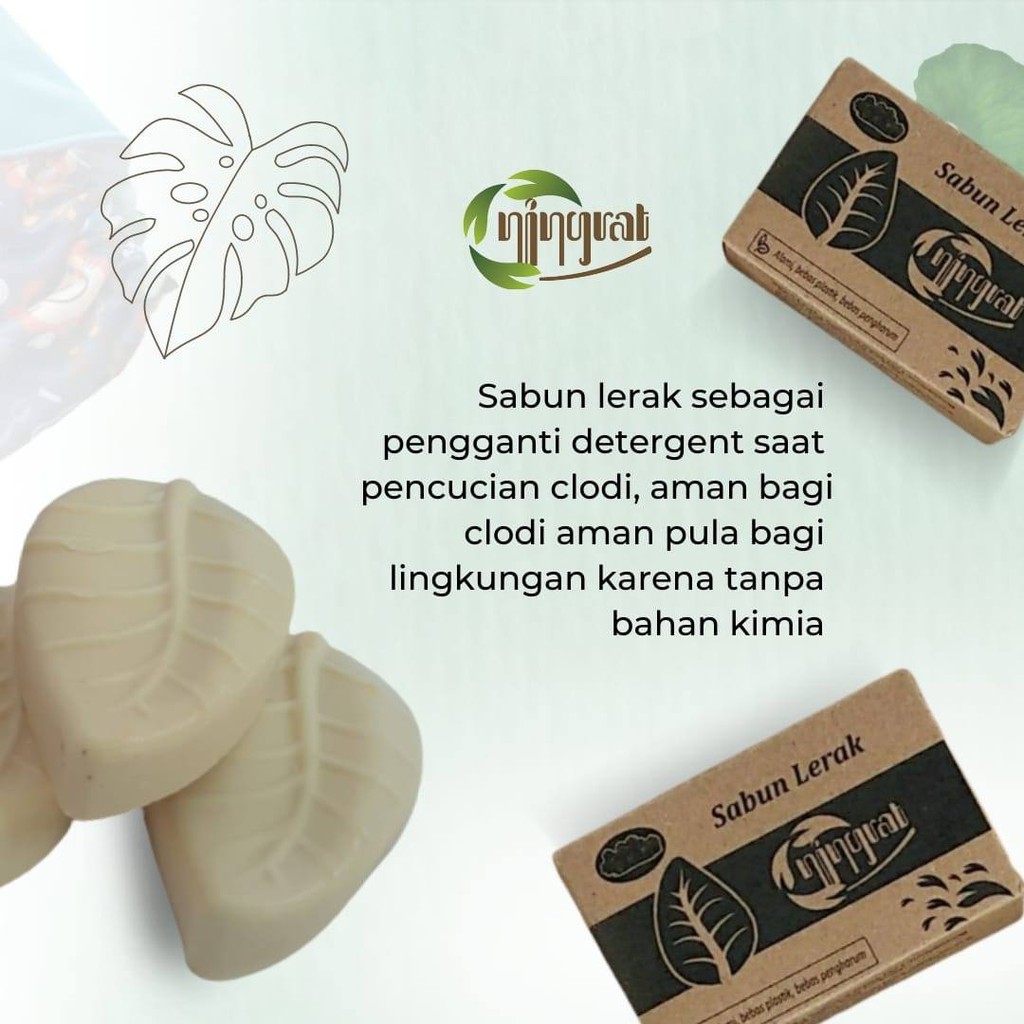 Sabun lerak clodi | sabun batangan dari lerak clodi ningrat untuk mencuci clodi menspad &amp;  baju bayi