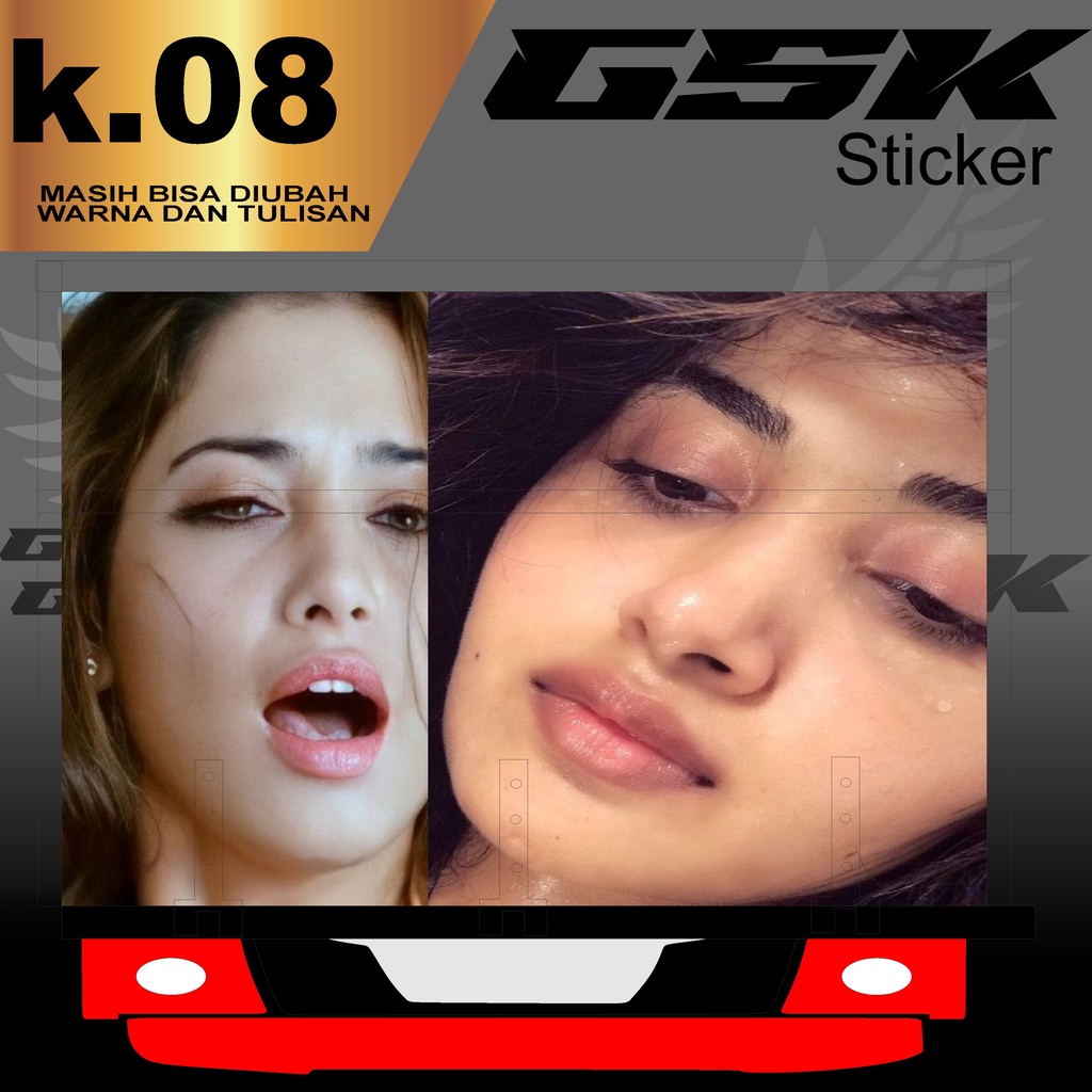 Stiker Decal Bak Belakang Truk Canter Stiker Bak Truk Giga Stiker Decal Bak k.08
