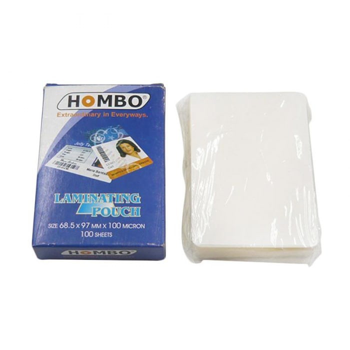 Laminating Film Ukuran ID KTP 100mic Hombo/Laminating Card isi 100 Lembar