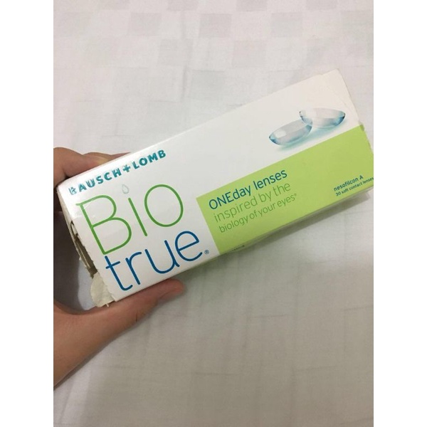 Softlens bening Biotrue one day / soflens biotrue harian by bausch+lomb / soflen bio true 1day by bausch + lomb / soflens harian minus