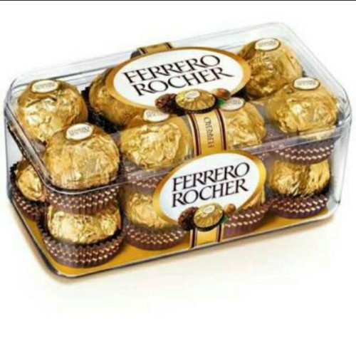 

Coklat Import Ferrero Rocher Coklat Dengan Kacang Hazel Isi 16pcs 200g