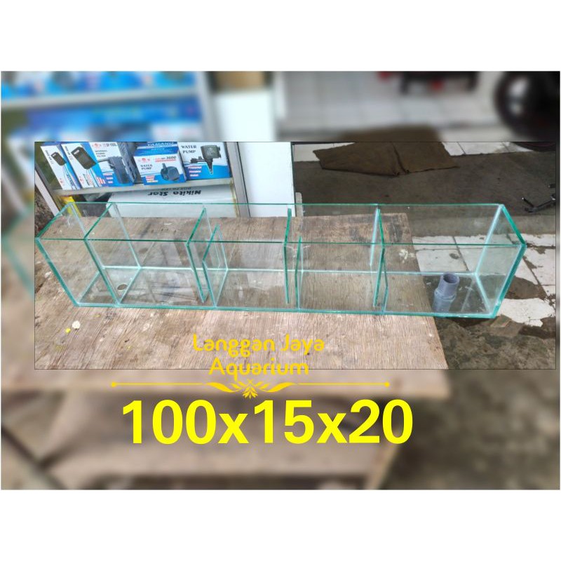TOP FILTER KACA AQUARIUM 100X15X20 CM