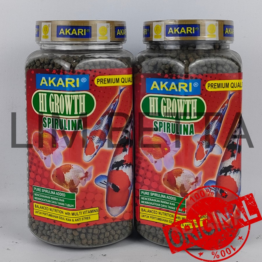 AKARI HI GROWTH 300 GRAM SIZE 2 MM / MAKAN KOI DAN KOKI