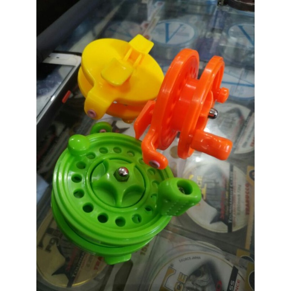 Reel Tokoz Ngerik Suara Jangkrik Reel Tokos Reel Fly 50 Mm Bahan Plastik Kualitas Baik untuk Tegek K