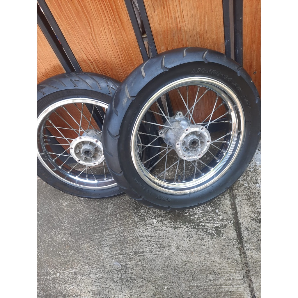 Roda Set Original Copotan Motor Ori Copotan klx Dtracker old ring 14