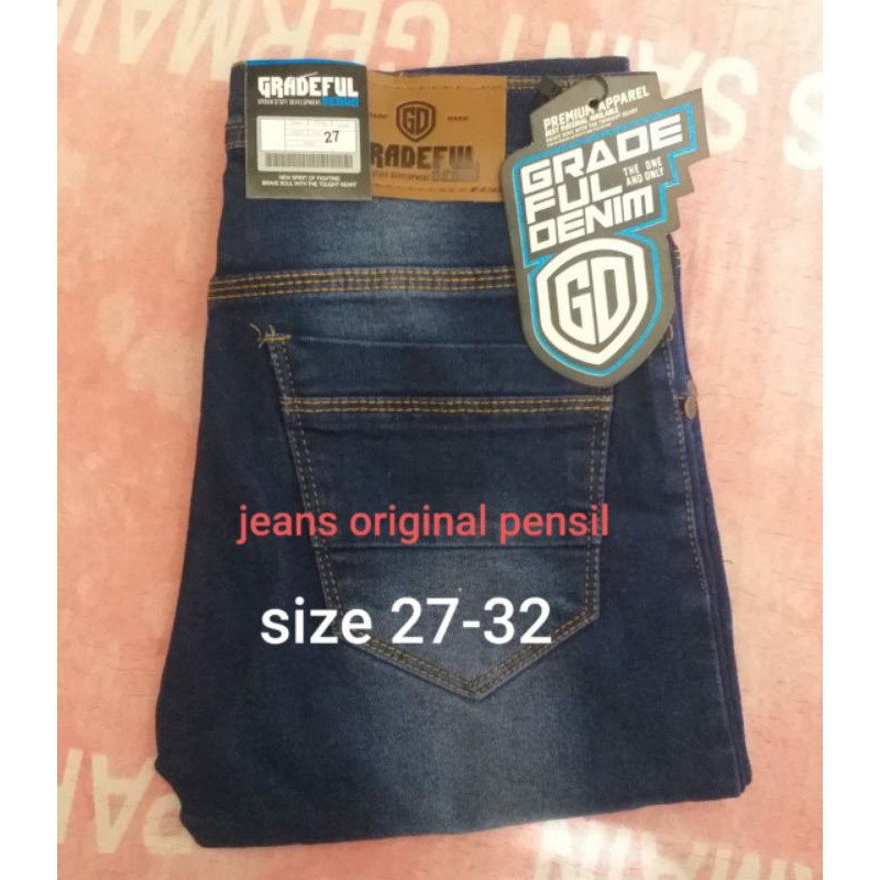 

JEANS PENSIL SIZE 27-32 HITAM DAN BIRU