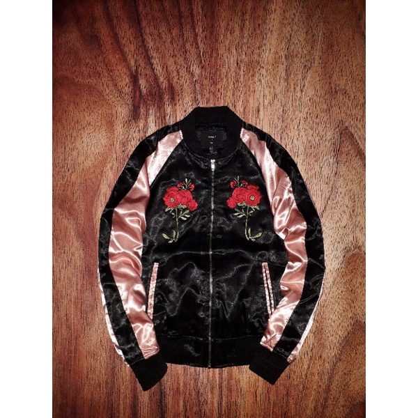 jaket sukajan forever21 second original