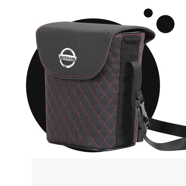 (G-CLUB) Tempat Sampah Bahan Kulit Tahan Air Untuk Mobil Nissan