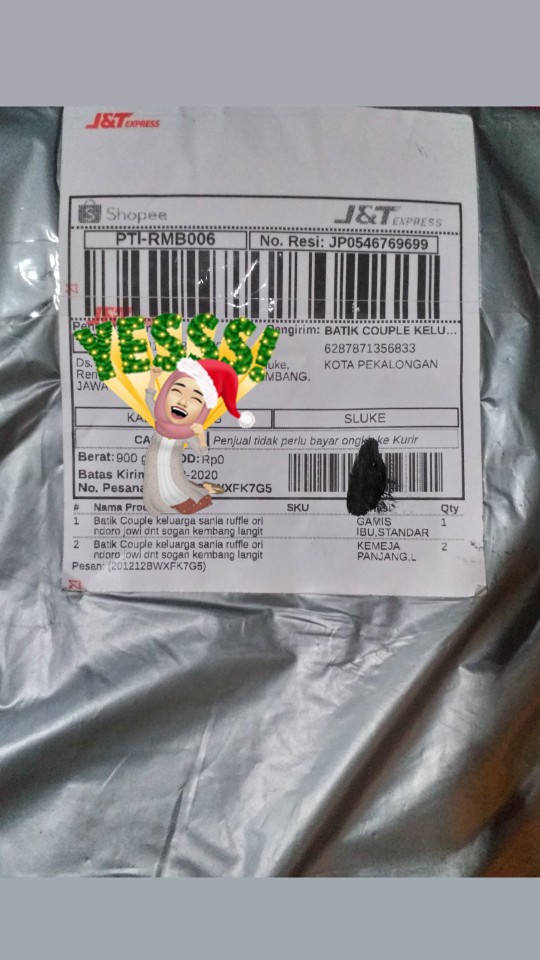 Batik Couple Keluarga Sania Ruffle Ori Ndoro Jowi Dnt Sogan Kembang Langit