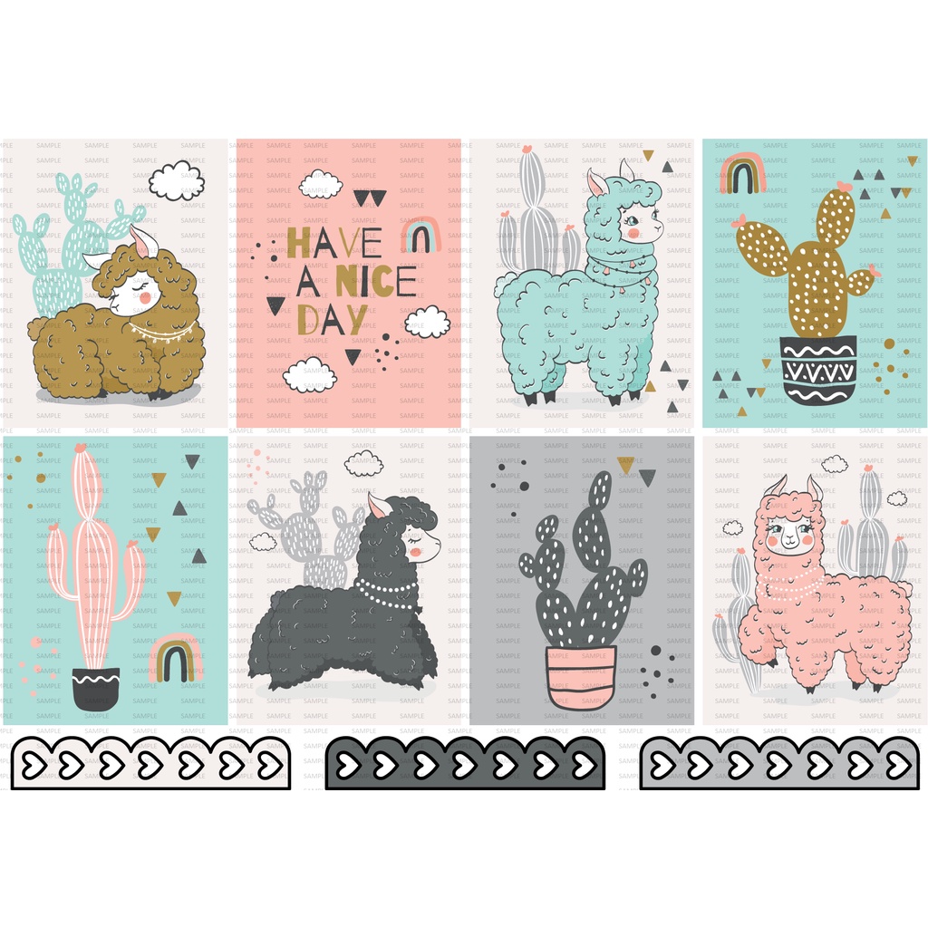 

Sticker LLAMA weekly - Planner Tab - Sticker deco - bullet journal
