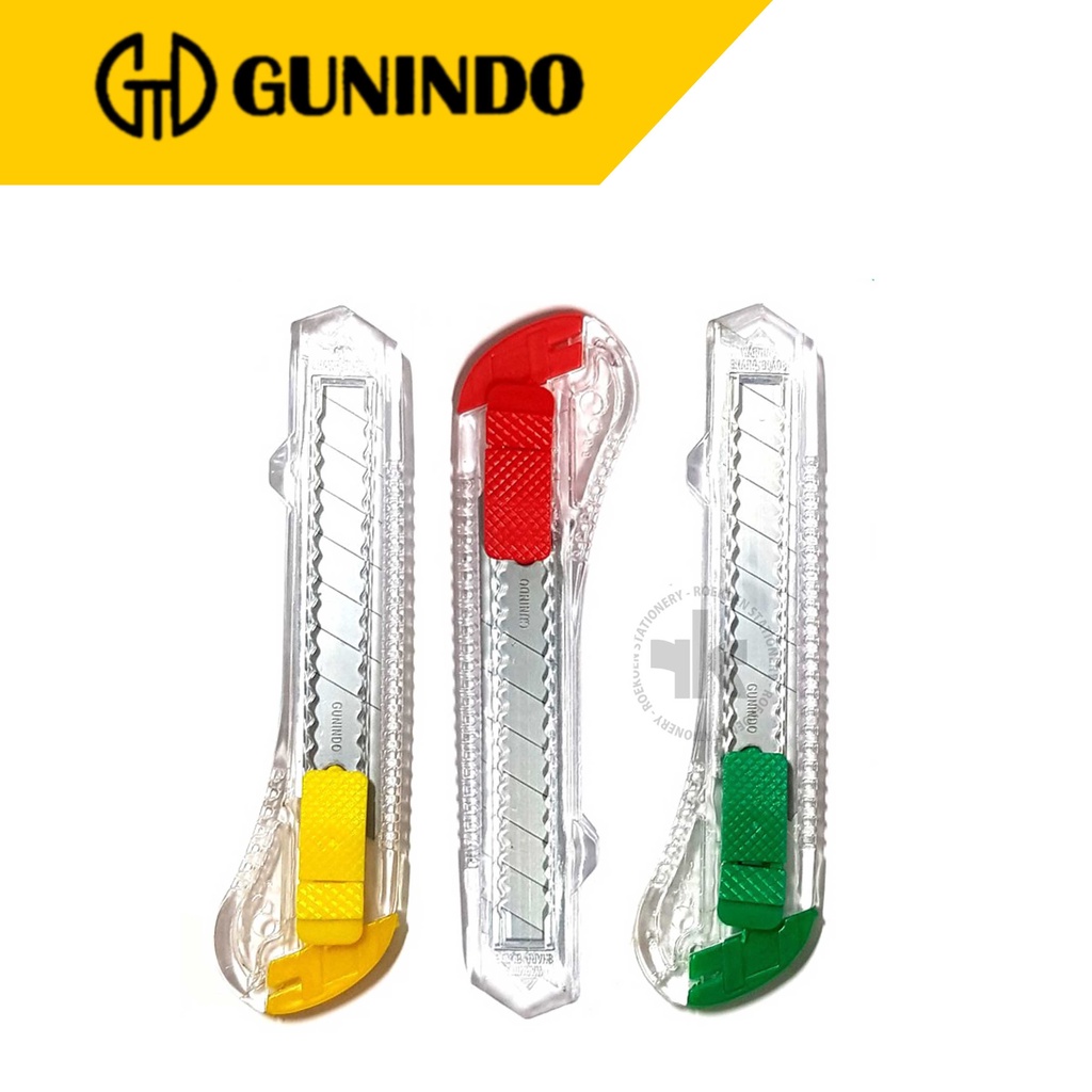 

Gunindo Cutter Besar A-18 (18mm) Transparant