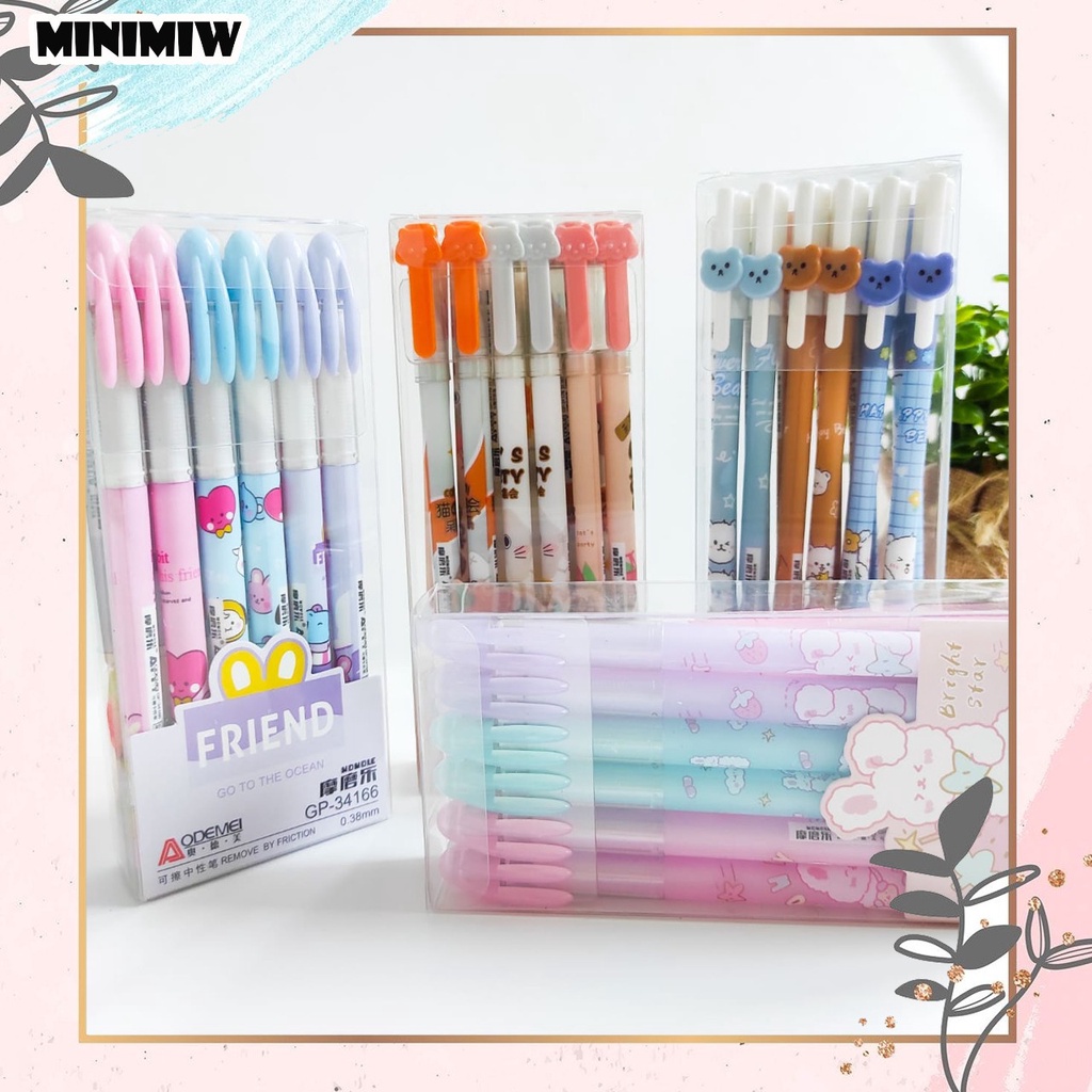 PULPEN ODEMEI BOLPEN GP-34152  ALAT TULIS BOLPOIN UNIK IMUT MURAH PEN GEL KARAKTER PENA UNIK LUCU MURAH