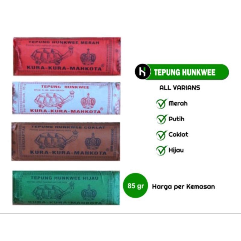 

Tepung hunkwee cap kura kura 85gr