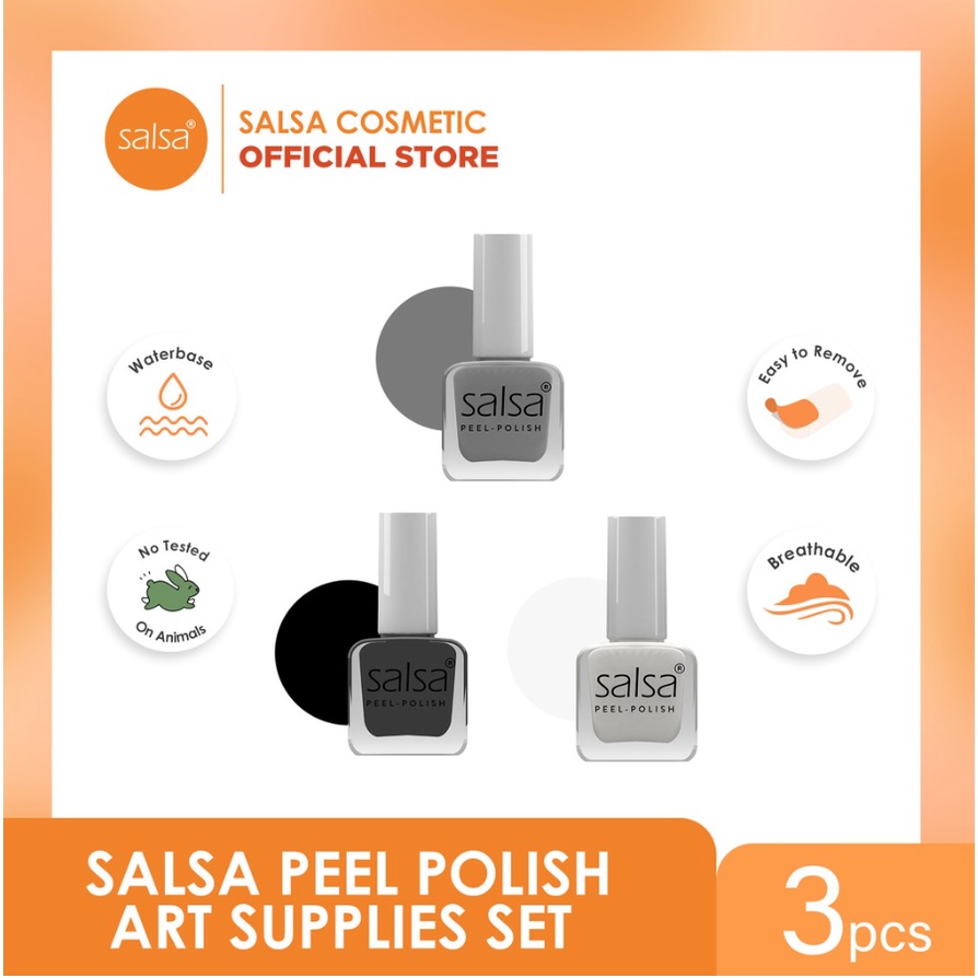 SALSA Peel Polish - Kutek Peel off HALAL isi 3