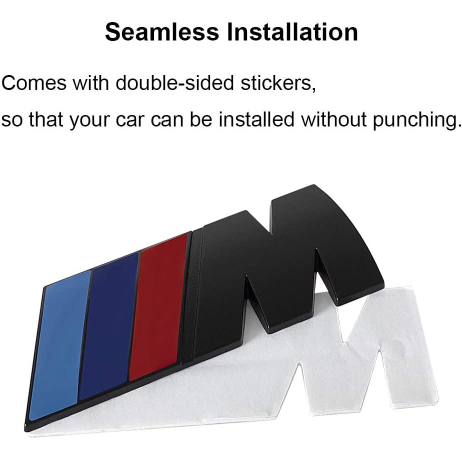 Stiker Logo Bmw M E90 M1 M2 M3 M4 M5 M6 M760 M8 Bahan Abs