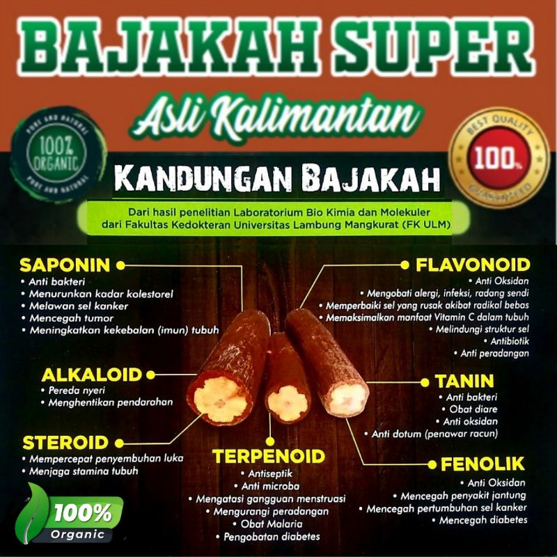 KAYU BAJAKAH/AKAR BAJAKAH 1/2kg