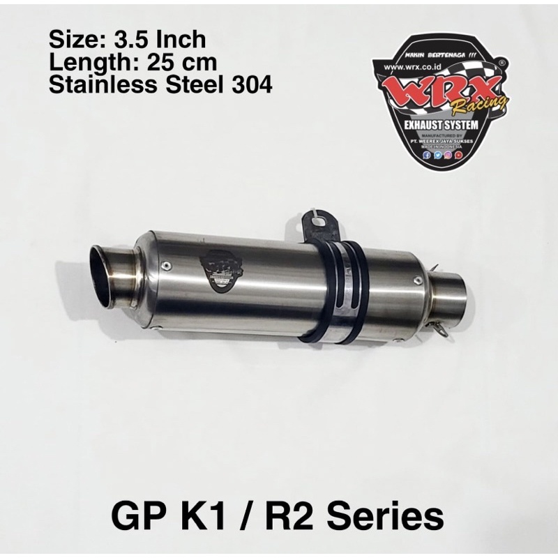 SILINCER WRX NEW GP K1 K2 K3 DAN R1 R2 R3 R4 SS STAINLESS ORIGINAL