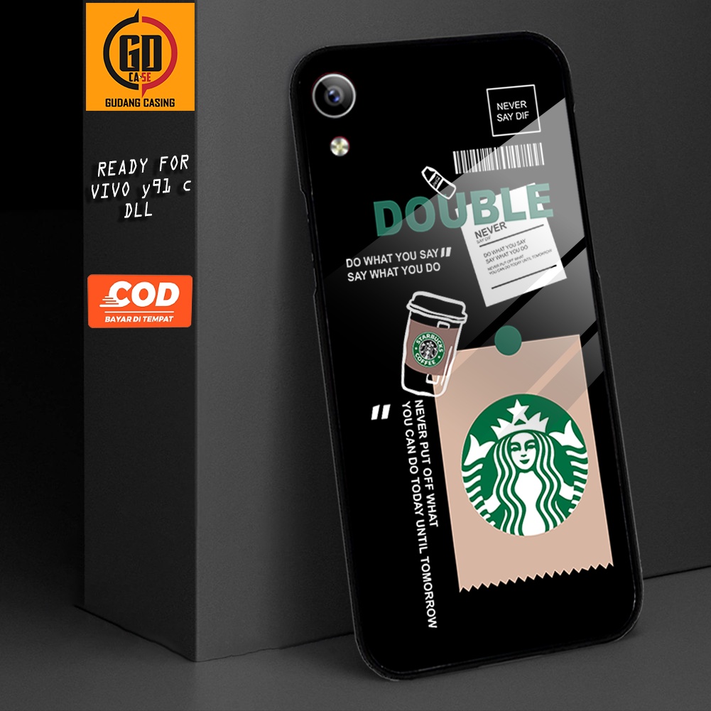 Case  Vivo Y91C Case Hp  Vivo Y91C SE Premium Glossy Gudang Casing [COFEE] Casing Hp Aesthetic Kesin