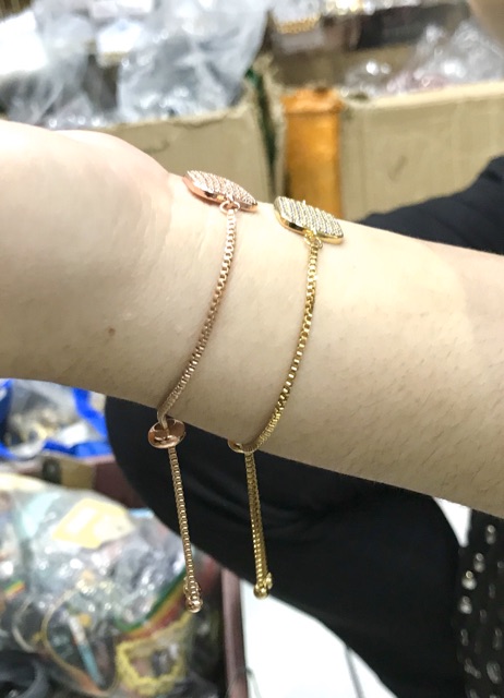 Gelang tangan wanita // gelang titanium // titanium// gelang serut // gelang permata// gelang