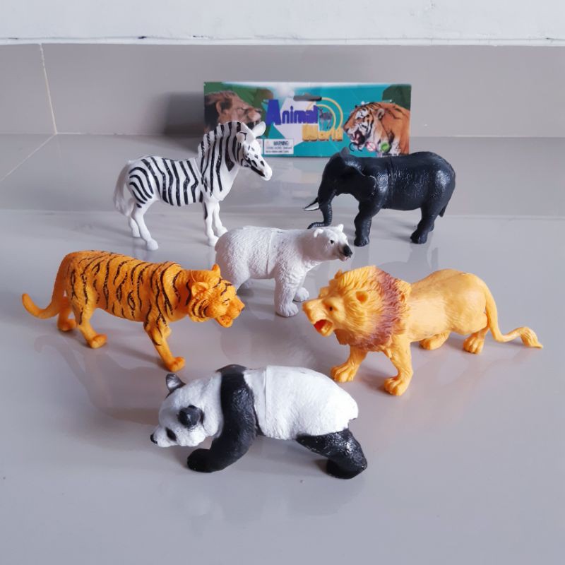 Set Mainan Hewan Ukuran Besar - Paket Kebun Binatang Animal Anak Jumbo
