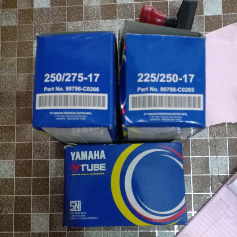 ban dalam merk yamaha ukuran 225-250/17 dan 250-275/17 sepasang