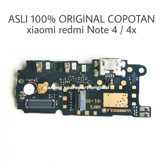 Pcb mesin bawah xiaomi redmi note 4 - pcb konektor charger xiaomi note 4x mtk original copotan