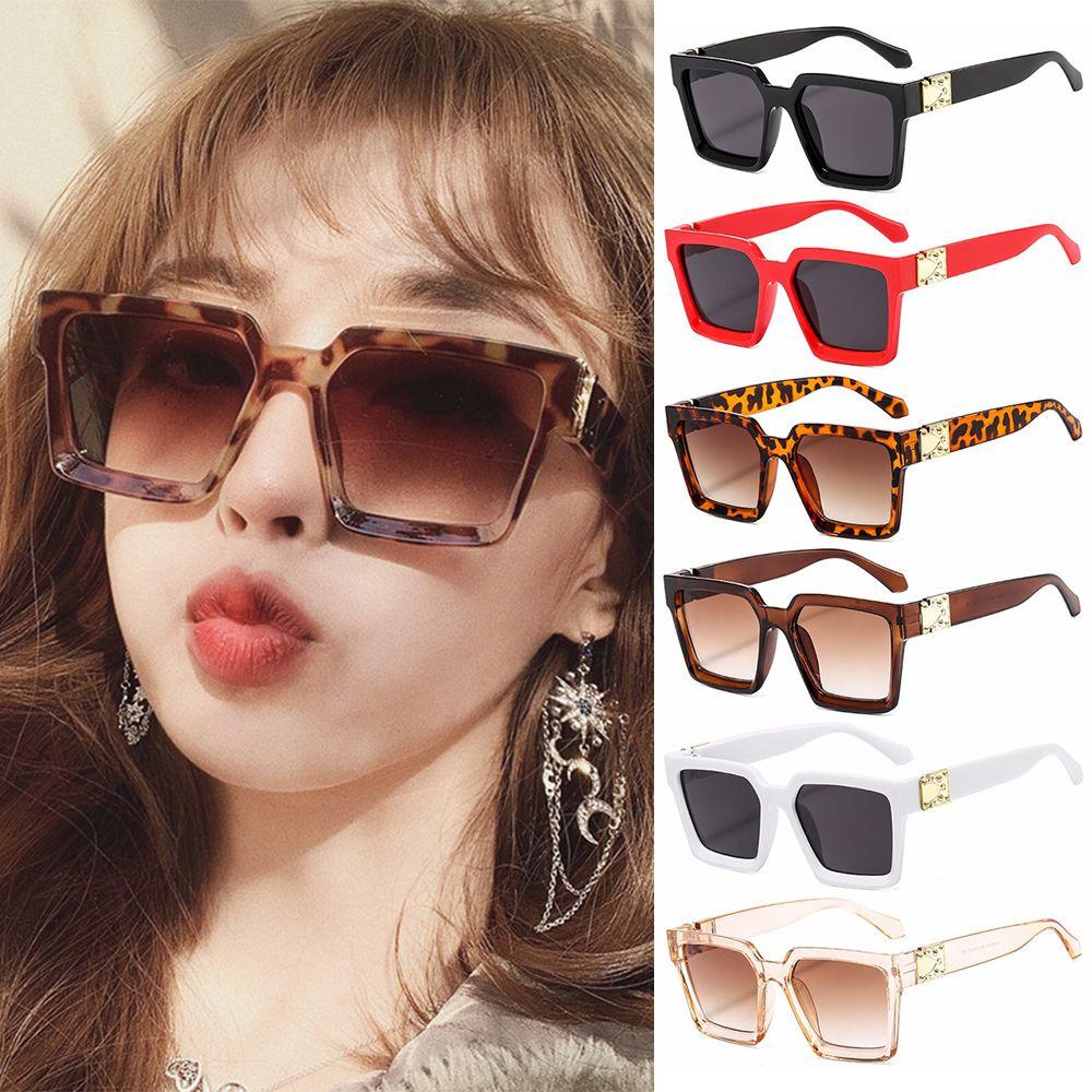 [POPULAR] Fashion Retro Sunglasses Large Frame Sun Glasses Net Red Sunglasses Wide-sided Driver Goggles Summer Square Shades