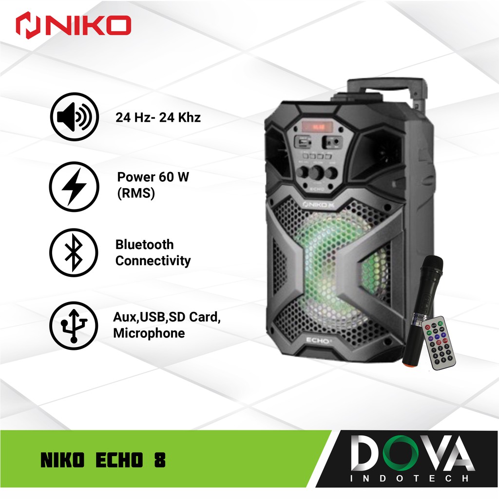 Niko Slank ECHO8 Portable Bluetooth Troley Speaker