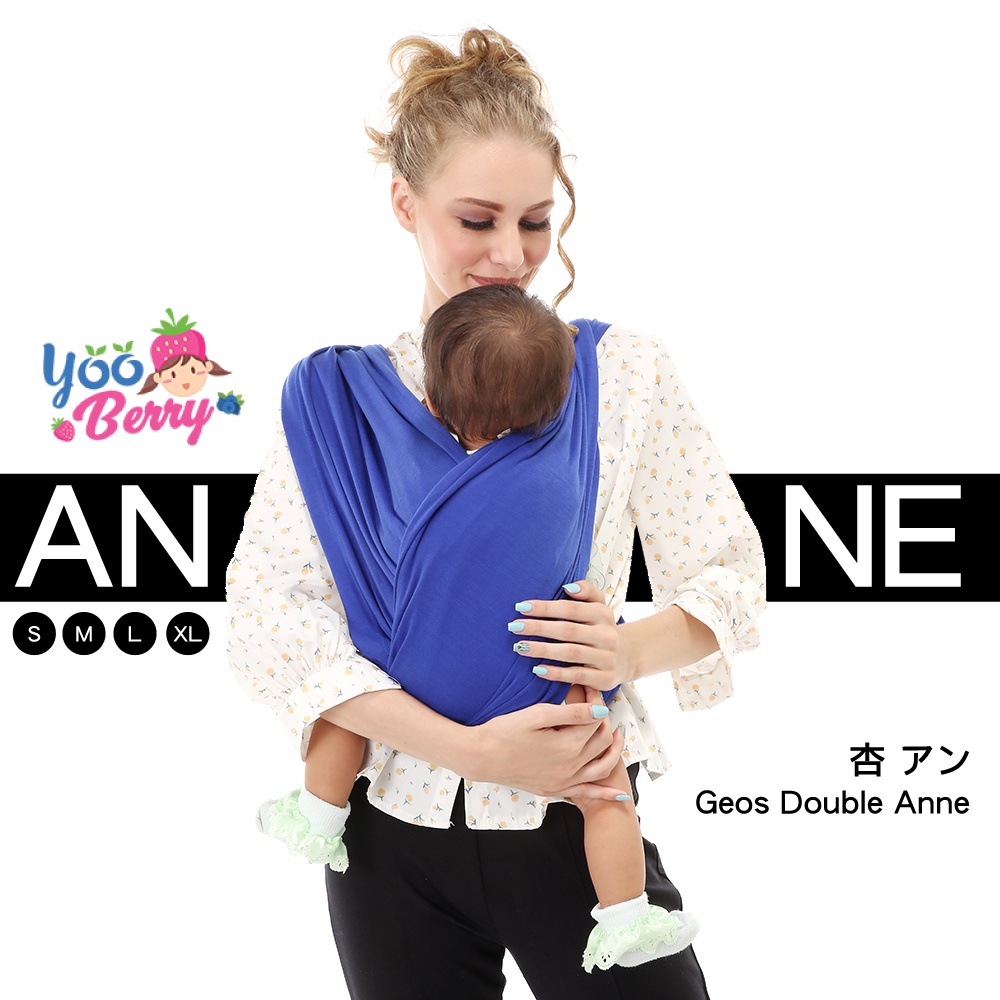 YooBerry Geos Duo 2-in-1 Anne Gendongan Kaos Bayi Katun Berry Mart