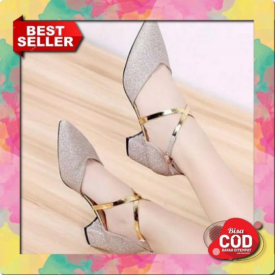 Kelsey Heels Wanita Pesta Kondangan Mewah Elegand Branded Terlari Yu74 Abbushoes Ml 17 Sepatu Pest H