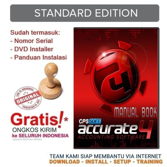 ACCURATE 4 Standard Software Akuntansi Accounting Terbaru Full