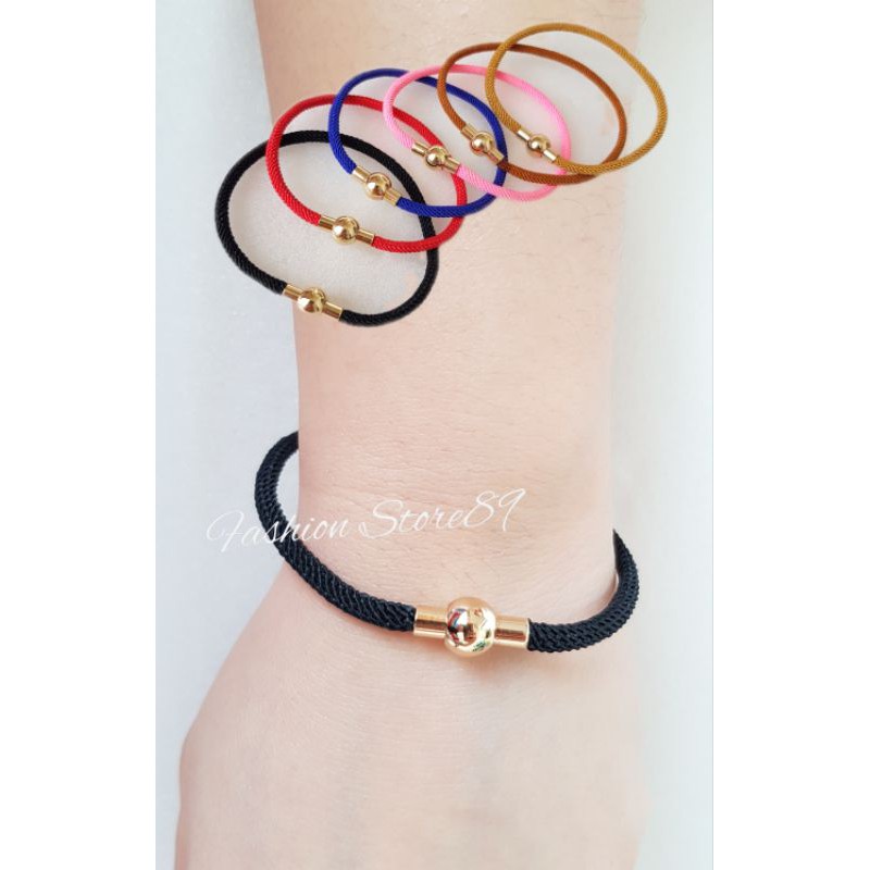 Ready Gelang Tali Charm Magnet gelang fashion inisial charm gelang tali import fashion