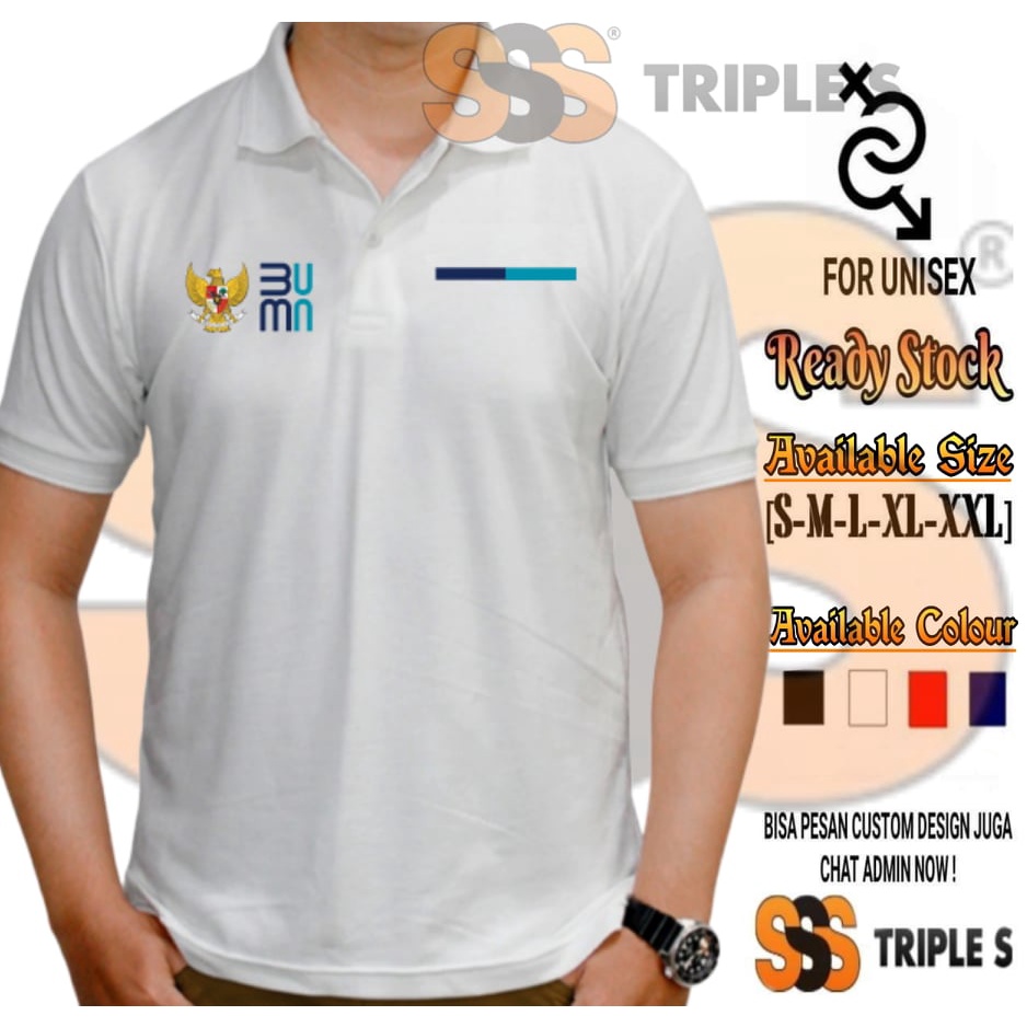 Jual Polo Shirt Bumn Garuda Indonesia Logo Kaos Kerah Profesi Bumn