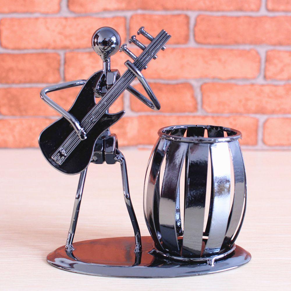 Augustina Pot Organizer Holder Pensil / Pulpen / Alat Tulis Desain Gitar