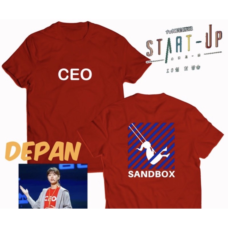 kaos start up / kaos suzy / baju ceo &amp; mentor custom / kaos unisex / kaos netflix