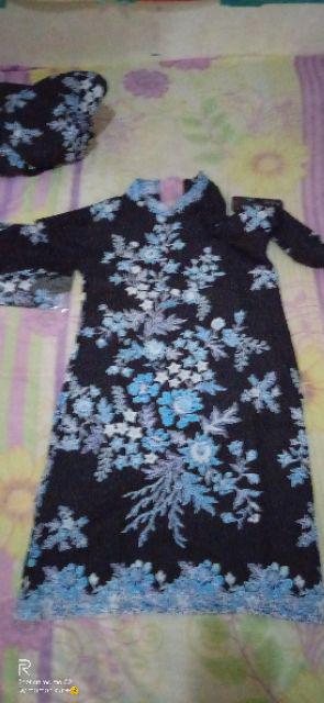 Batik Couple Keluarga Sania Ruffle Ori Ndoro Jowi Dnt Motif Cibulan