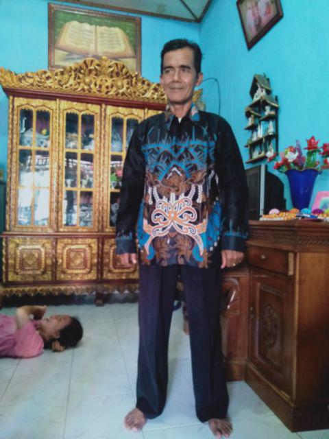 Kemeja Batik Xxxl Warung Batik Pria Ppbtk07 Modern Lengan Panjang /batikpria/kemejapria/kemejabatik