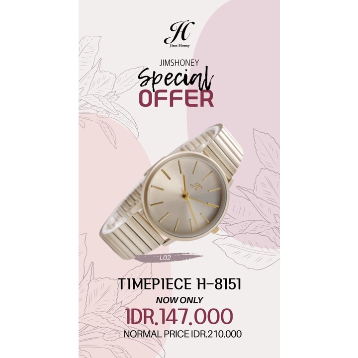 JAM TANGAN WANITA  8151 JIMS HONEY