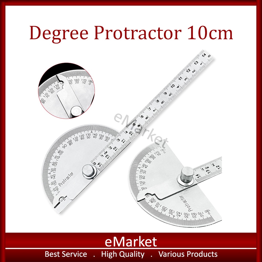 

Degree Protractor Stainless / Busur Derajat / Pengukur Sudut / Penggaris