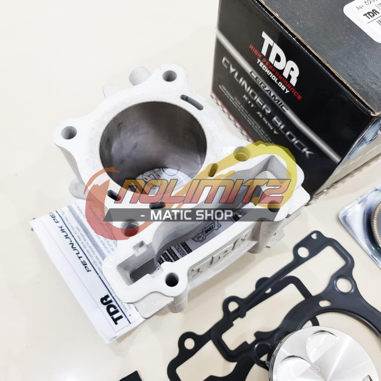 Blok Mesin Bore Up Cylinder TDR Kit Ceramic 63mm NMAX Aerox 155 Lexi