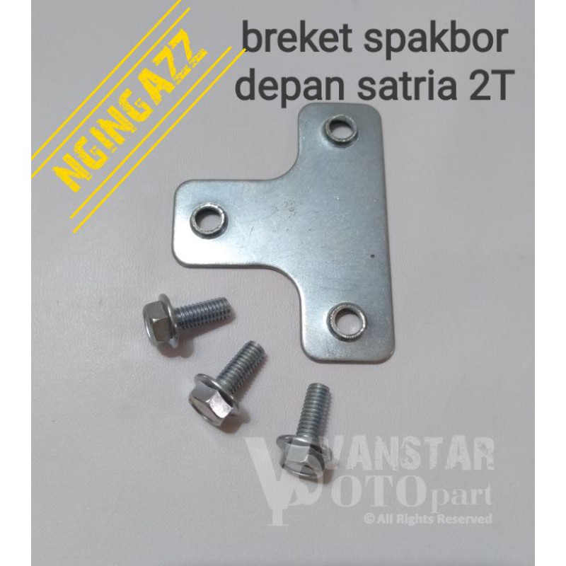 besi breket spakbor depan satria 2 tak hiu lumba tornado shogun 110 crystal