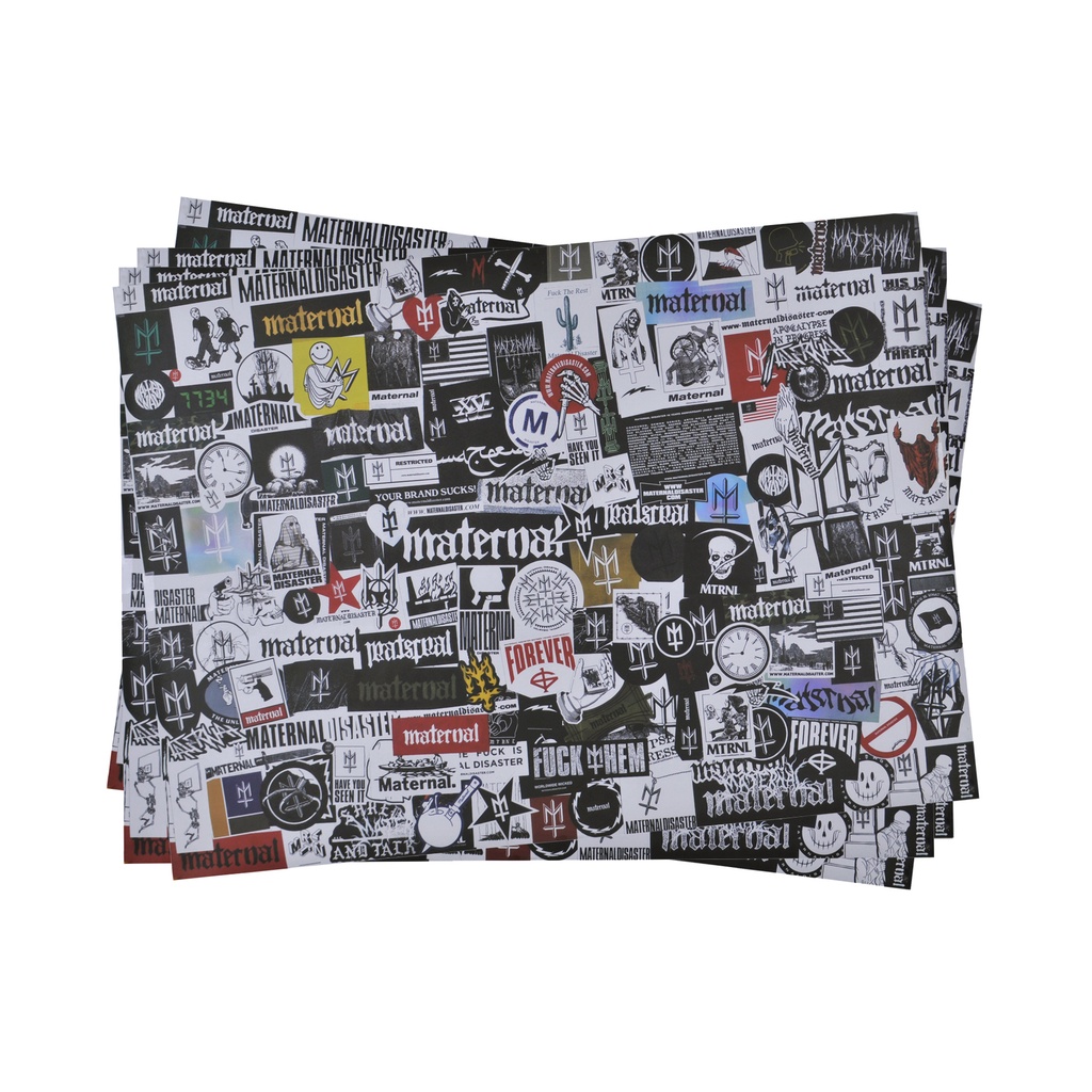 [LIMITED] WALLPAPPER WRAPPER WALLSTICKER DROPBOX BACKDROP WRAPPER 3 PACK MERK MATERNAL DISASTER SERI