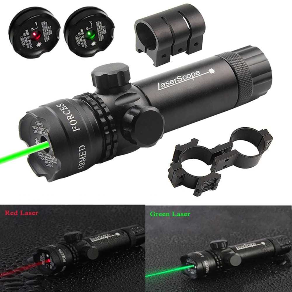 Souforce Tactical Red Dot Laser Gun Scope Airsoft + Baterai + Charger-Hitam