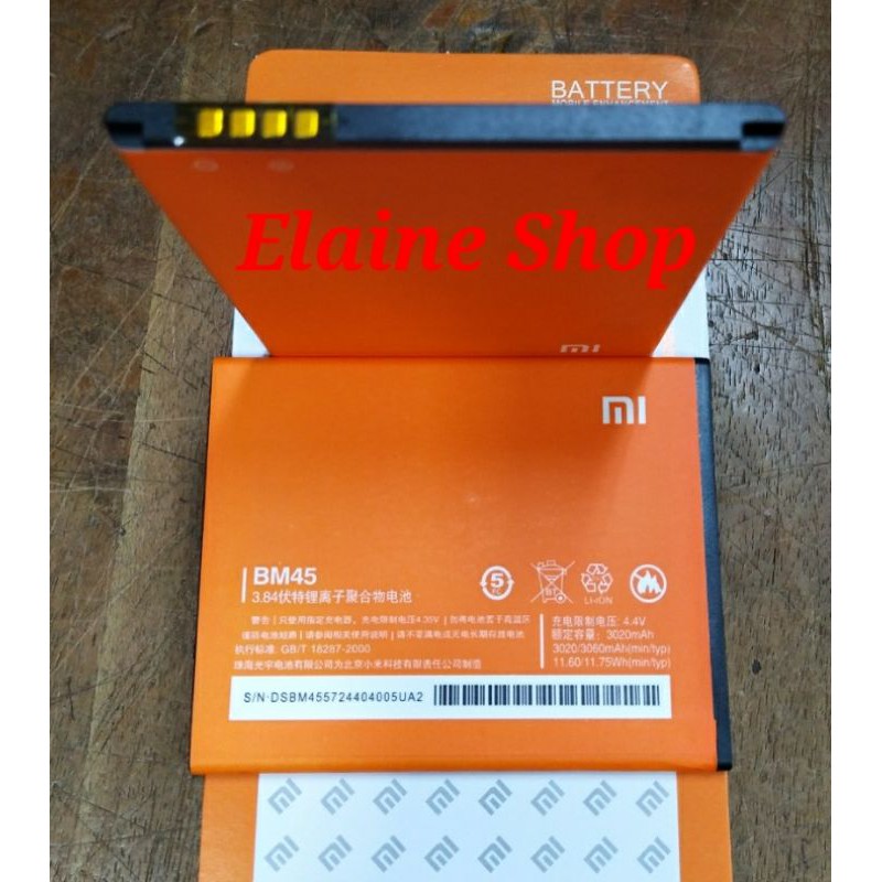 BATERAI BATRE BATTERY XIAOMI REDMI NOTE 2 BM45 NOTE2 BM-45
