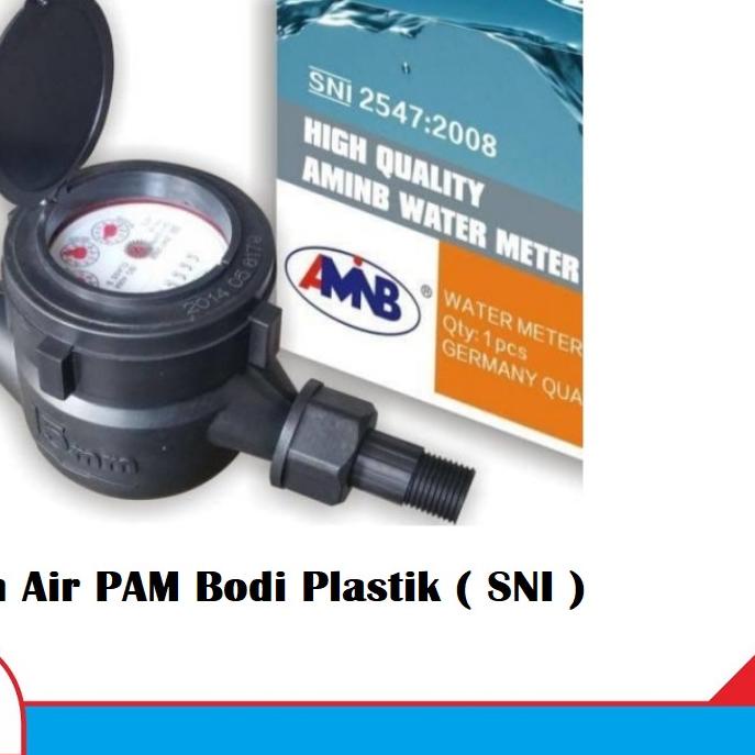 ☇ Meteran Air Plastik SNI AMNB / Meteran Air PAM Body Plastik PVC SNI AMNB ➢